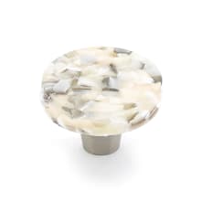 Ice 1-1/2" Modern Designer Glass Round Cabinet Knob - Made in USA