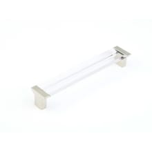 Positano 6-5/16" Center to Center Modern Acrylic Cabinet Handle Pull - Made in Italy