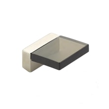 Positano 1/2" Center to Center Modern Acrylic Finger Tab Edge Cabinet Pull / Drawer Pull - Made in Italy