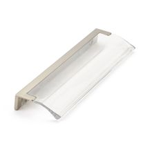 Positano Italian 5" Center to Center Contemporary Acrylic Finger Tab Edge Cabinet Pull / Drawer Pull