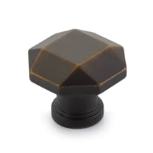 Menlo Park 1-1/4" Contemporary Faceted Small Luxury Geometric Cabinet Knob / Drawer Knob