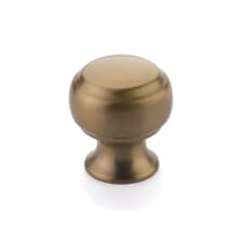 Cabriole 1-1/8" Traditional Mushroom Ball Bevel Top Luxury Cabinet Knob