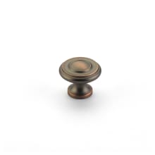 Traditional Designs 1-1/4" Round Mushroom Solid Brass Cabinet Knob - 10 PACK