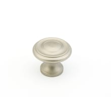Traditional Designs 1-1/4" Round Mushroom Solid Brass Cabinet Knob - 10 PACK