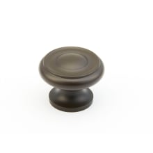 Traditional Designs 1-1/2" Round Mushroom Solid Brass Cabinet Knob - 10 PACK