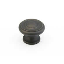 Traditional Designs 1-1/2" Round Mushroom Solid Brass Cabinet Knob - 10 PACK