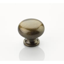 Traditional Designs 1-1/4" Smooth Round Mushroom Solid Brass Cabinet Knob - 10 PACK