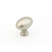 Baroque 1-3/8" Solid Brass Traditional Egg / Oval Cabinet Knob