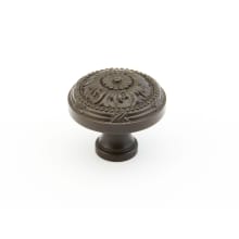 Versailles 1-1/4" French Traditional Solid Brass Round Cabinet Knob - PACK of 10