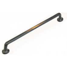 Mountain 12" Center to Center Rustic Solid Bronze Appliance Handle Pull - Made in Italy