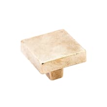 Vinci 1-3/4" Luxury Modern Rustic Flat Square Solid Bronze Cabinet Knob / Drawer Knob - Made in Italy