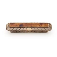 Symphony 3" Center to Center Designer Solid Brass Cabinet Bar Handle Pull with Shell Inlays