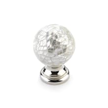 Symphony 1-1/4" Round Designer Luxury Solid Brass Mosaic Ball Cabinet Knob with Shell Inlays