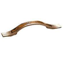 Symphony 4" Center to Center Designer Solid Brass Cabinet Handle Pull with Shell Inlays