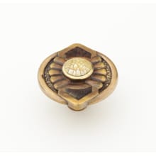 Heirloom Treasures 1-11/16" Designer Decorative Solid Brass Round Cabinet Knob with Shell Inlays