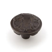 Cantata 1-3/16" Decorative Venetian Round Solid Brass Luxury Scrolled Cabinet Knob from Symphony Elegance