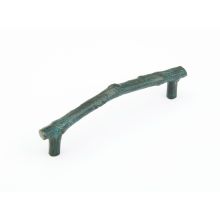 Mountain 6" Center to Center Rustic Branch Twig Solid Bronze Cabinet Handle / Drawer Pull - Made in Italy