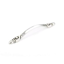 Perla 5-1/16" Center to Center Rustic Artisan Brittanium Arch Bow Cabinet Handle Pull - Made in Italy