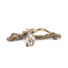 Nature 3-1/8" Center to Center Dragonfly Solid Brass Cabinet Pull Drawer Handle with Mother of Pearl and Tiger Penshell