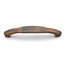 Symphony 6" Center to Center Solid Brass Designer Coastal Nautical Luxury Cabinet Pull with Shell Inlays