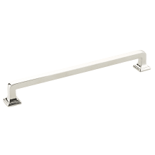 Emtek Trail Satin Brass 8 Inch (203mm) Center to Center, Overall Length  8-5/8 Inch Cabinet Hardware Pull / Handle