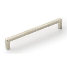 Vinci 8" Center to Center Rustic Contemporary Solid Bronze Cabinet Handle Pull - Made in Italy