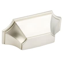 Empire 3" Center to Center Scalloped Shell Contemporary Cabinet Cup Handle / Drawer Cup Pull
