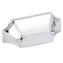 Empire 3" Center to Center Scalloped Shell Contemporary Cabinet Cup Handle / Drawer Cup Pull