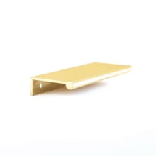 Baker 4" Center to Center Solid Brass 5-1/4" Long Finger Tab Geometric Octagon Bar Cabinet Edge Pull / Drawer Edge Pull