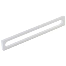 Cafe Modern 8" Center to Center Rectangular Oval Slot Cabinet Handle / Drawer Pull - Solid Brass