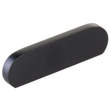 Cafe Modern 3" Center to Center Oval Pill Cabinet Pull / Drawer Pull - Solid Brass
