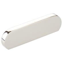 Cafe Modern 3" Center to Center Oval Pill Cabinet Pull / Drawer Pull - Solid Brass