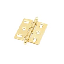 PACK of 30 - Solid Brass 2" x 3/4" Inset Butt Cabinet Hinges