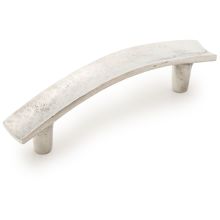 Martello 5-1/16" (128mm) Rustic Hand Hammered Bar Style Cabinet Handle Pull - Made in Italy