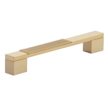 Urbano 6" Center to Center Contrast Knurled Modern Square Cabinet Handle / Drawer Pull