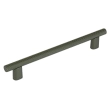 Monza 6" Center to Center Modern Industrial Diamond Knurled Cabinet Handle / Drawer Pull - Made in Italy