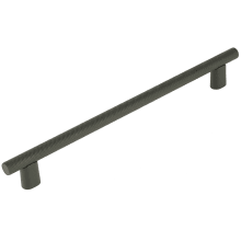 Monza 8" Center to Center Modern Industrial Diamond Knurled Cabinet Handle / Drawer Pull - Made in Italy