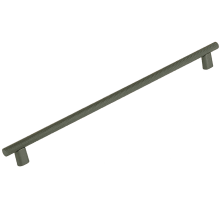 Monza 12" Center to Center Modern Industrial Diamond Knurled Large Cabinet Bar Handle / Drawer Bar Pull - Made in Italy