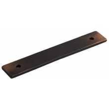 Vinci 3-1/2" Center to Center Solid Bronze Rectangular Cabinet Pull Backplate