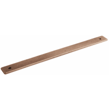 Vinci 8" Center to Center Solid Bronze Rectangular Cabinet Pull Handle Backplate