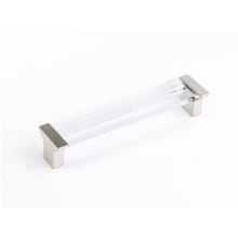 Positano 5-1/16" Center to Center Clear Acrylic Cabinet Handle / Drawer Pull - Made in Italy