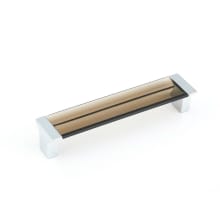 Positano 5" Center to Center Modern Acrylic Handle Cabinet Pull - 10 Pack - Made in Italy