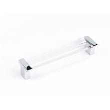 Positano 5-1/16" Center to Center Clear Acrylic Cabinet Handle / Drawer Pull - Made in Italy