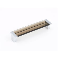 Positano 5-1/16" Center to Center Smoke Acrylic Cabinet Handle / Drawer Pull - Made in Italy