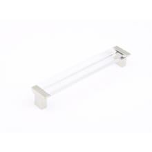 Positano 6-5/16" Center to Center Clear Acrylic Cabinet Handle / Drawer Pull - Made in Italy