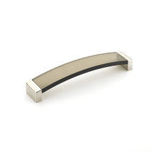 Positano Contemporary Italian 6-5/16" (160mm) Center to Center Acrylic Arched Cabinet Handle Drawer Pull - Made in Italy