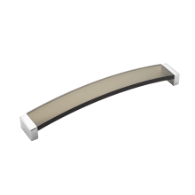 Positano 6-5/16" Center to Center Smoke Acrylic Arch Cabinet Handle / Drawer Pull - Made in Italy