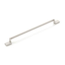 San Marco 12-1/2" Center to Center Modern Angled Handle Cabinet Pull - Made in Italy