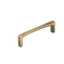 Italian Contemporary 4" Center to Center Solid Brass Handle Cabinet Pull - Made in Italy