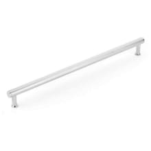 Pub House 18" Center to Center Knurled Bar Solid Brass Appliance Bar Handle / Appliance Bar Pull